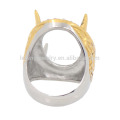 Neue Ankunftsart und weisesilber / Gold 316l Edelstahlmannring, Fingerindonesienring ohne Stein